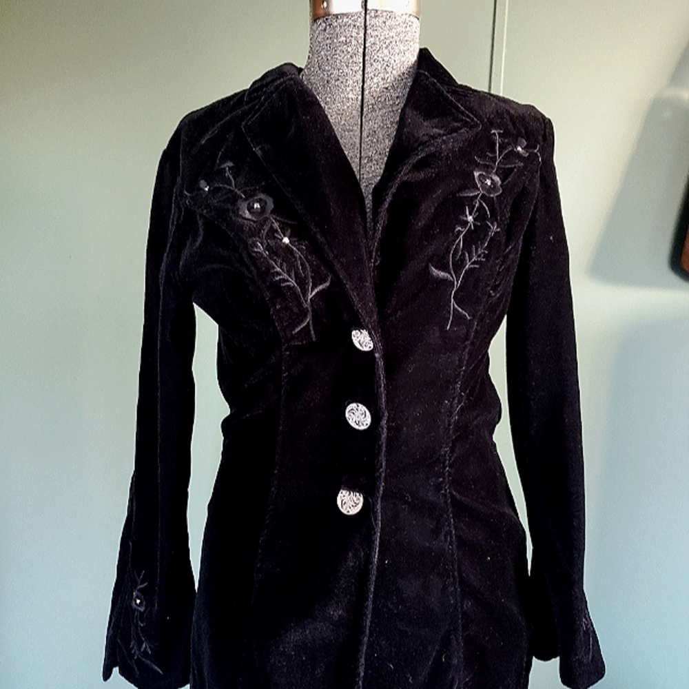 Black Velvet Coat blazer